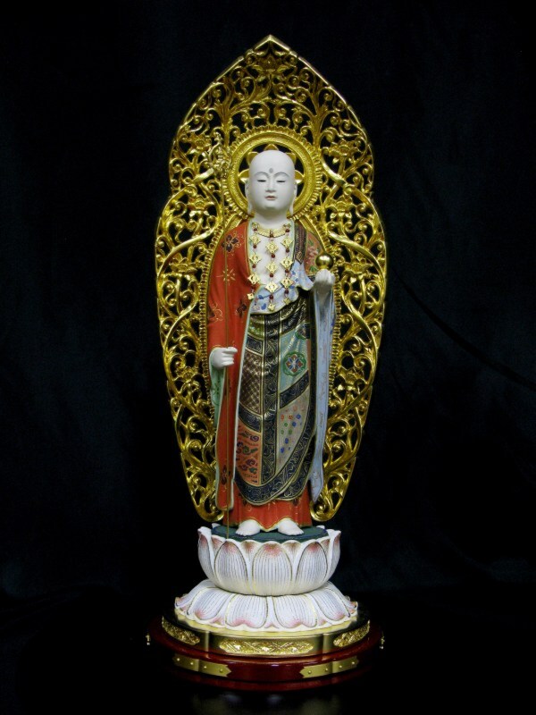 地蔵菩薩像（立像７寸）“修復”及び“光背新誂”
