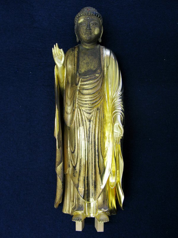 阿弥陀如来像(立像1尺)仏像修復 仏像修理 仏師 京仏商谷口の制作